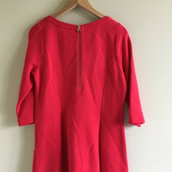 Boden Red Ottoman Shift Midi Dress WH538 Size 8L - Picture 10 of 14
